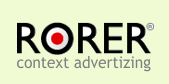 Advertizing with Rorer network